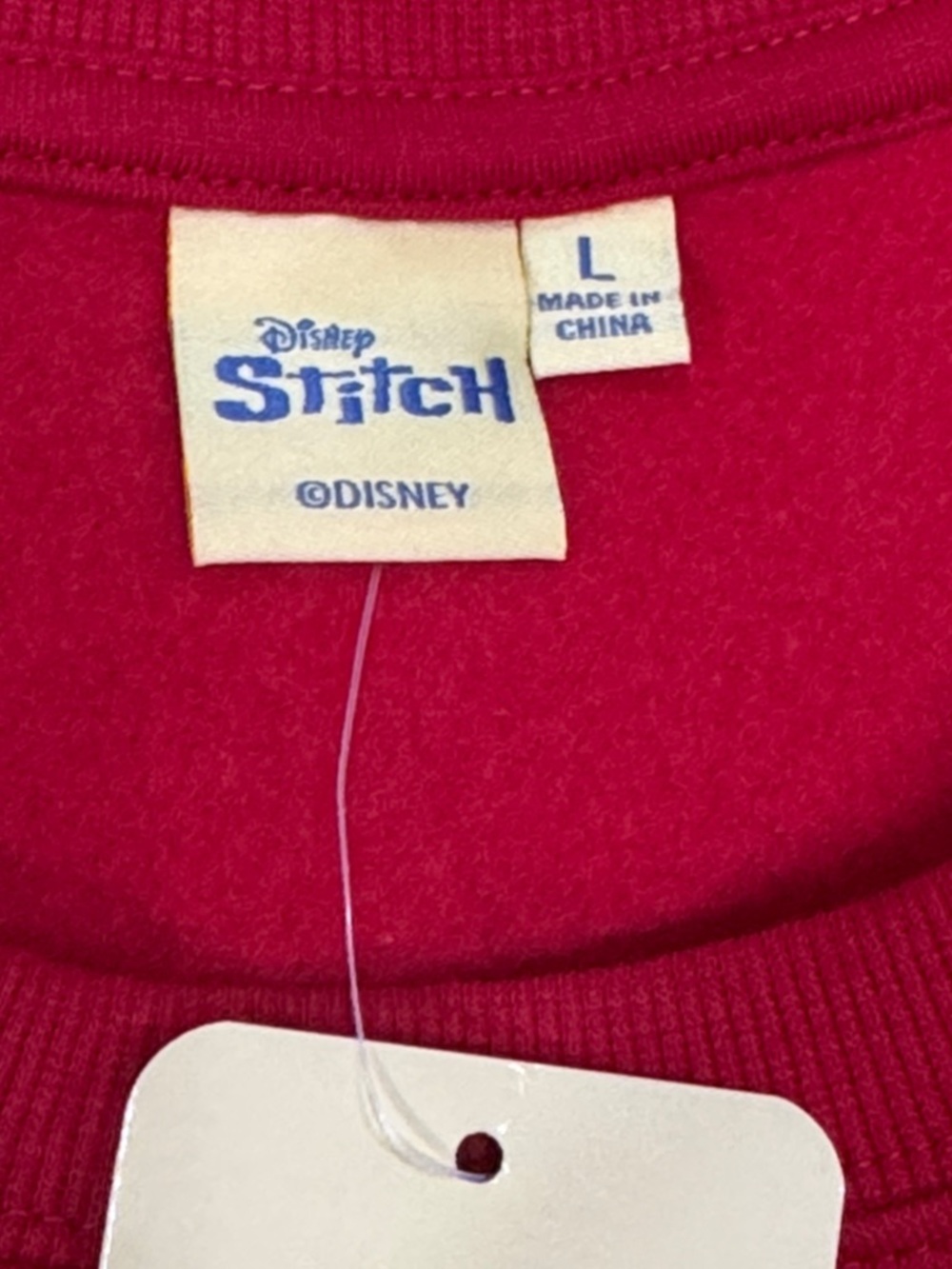 Disney Stitch Christmas Sweatshirt Red Holiday Graphic Pullover - Picture 4 of 7